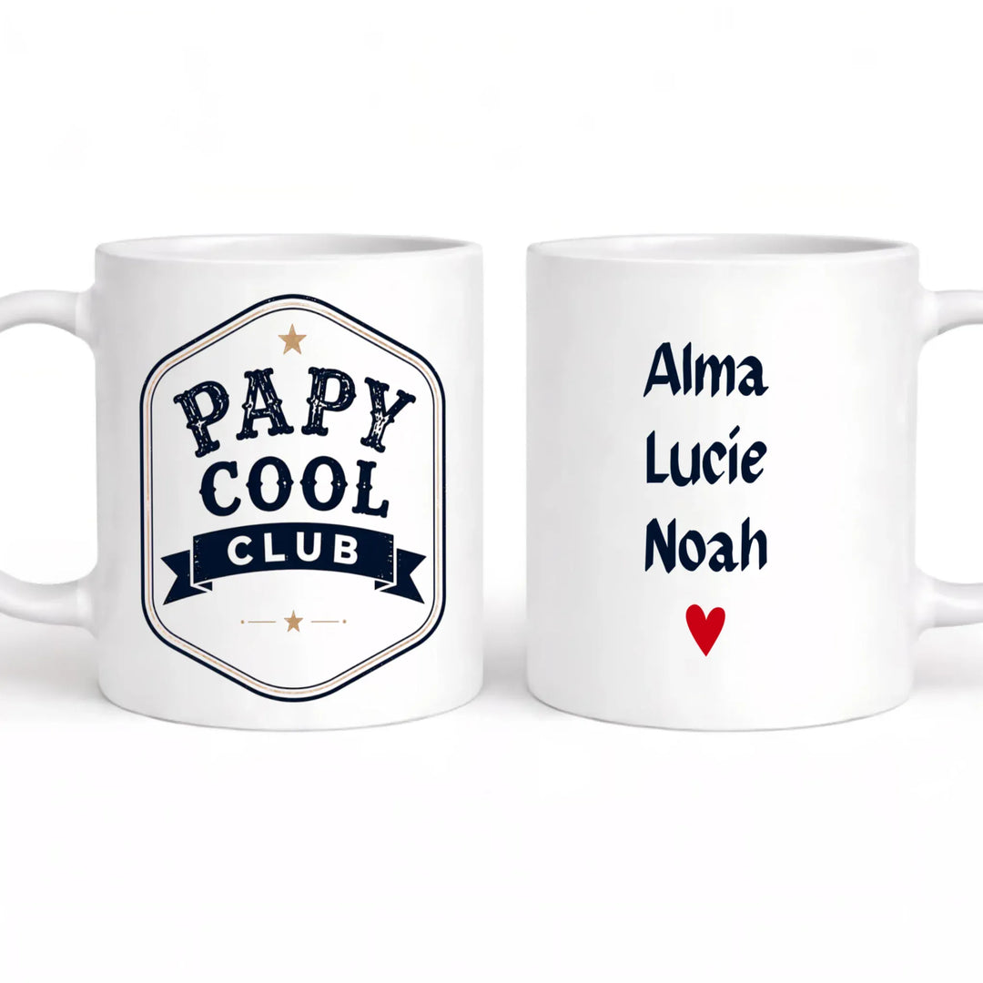 Tasse papy cool Mug 325ml | Double Sans perspective / Blanc / 325ml