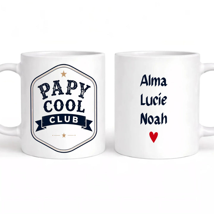 Tasse papy cool Mug 325ml | Double Sans perspective / Blanc / 325ml