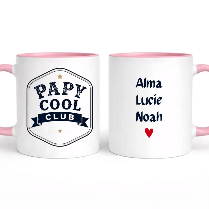 Tasse papy cool Mug 325ml | Double Sans perspective / Rose / 325ml