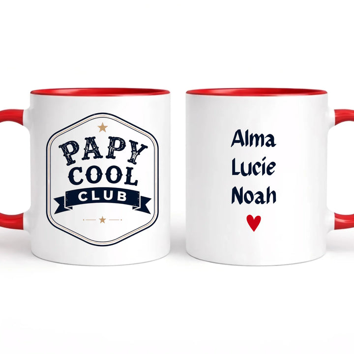 Tasse papy cool Mug 325ml | Double Sans perspective / Rouge / 325ml