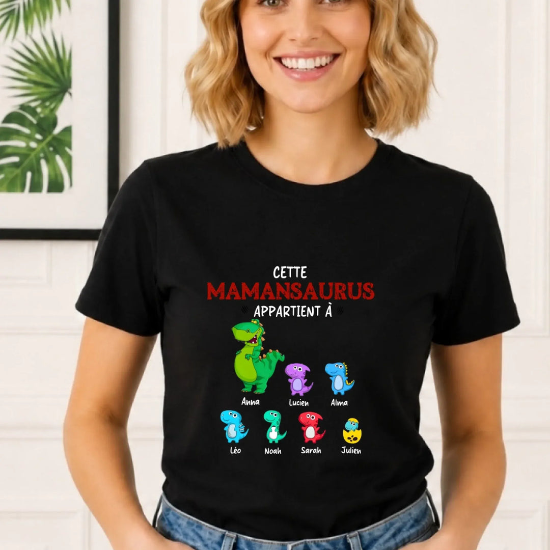 Tee Shirt Maman Dinosaure Personnalisé