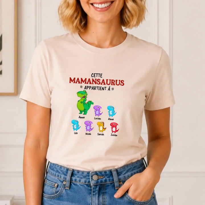 Tee Shirt Maman Dinosaure Personnalisé