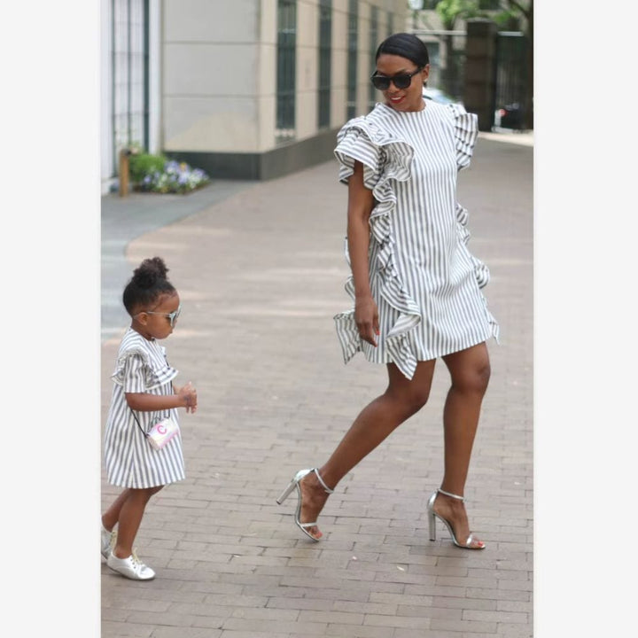 Tenue Matchy Matchy Mère Fille Blanc / Maman S