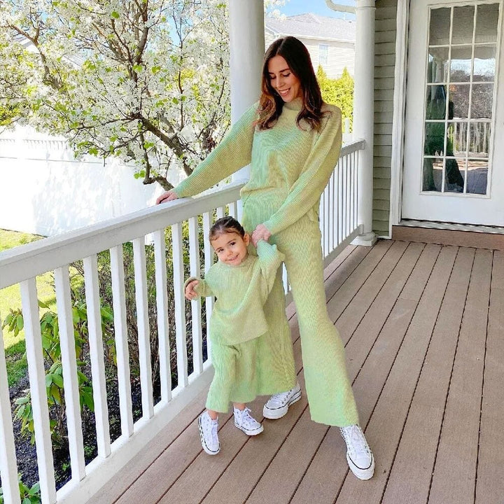 Tenue Matchy Matchy Mère Fille Vert / Fille 90 (2Y)