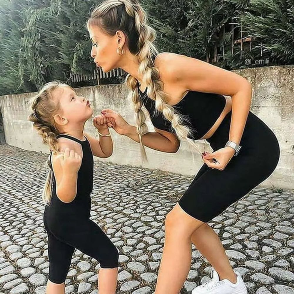 Tenue Matchy Mère Fille Noir / Maman S